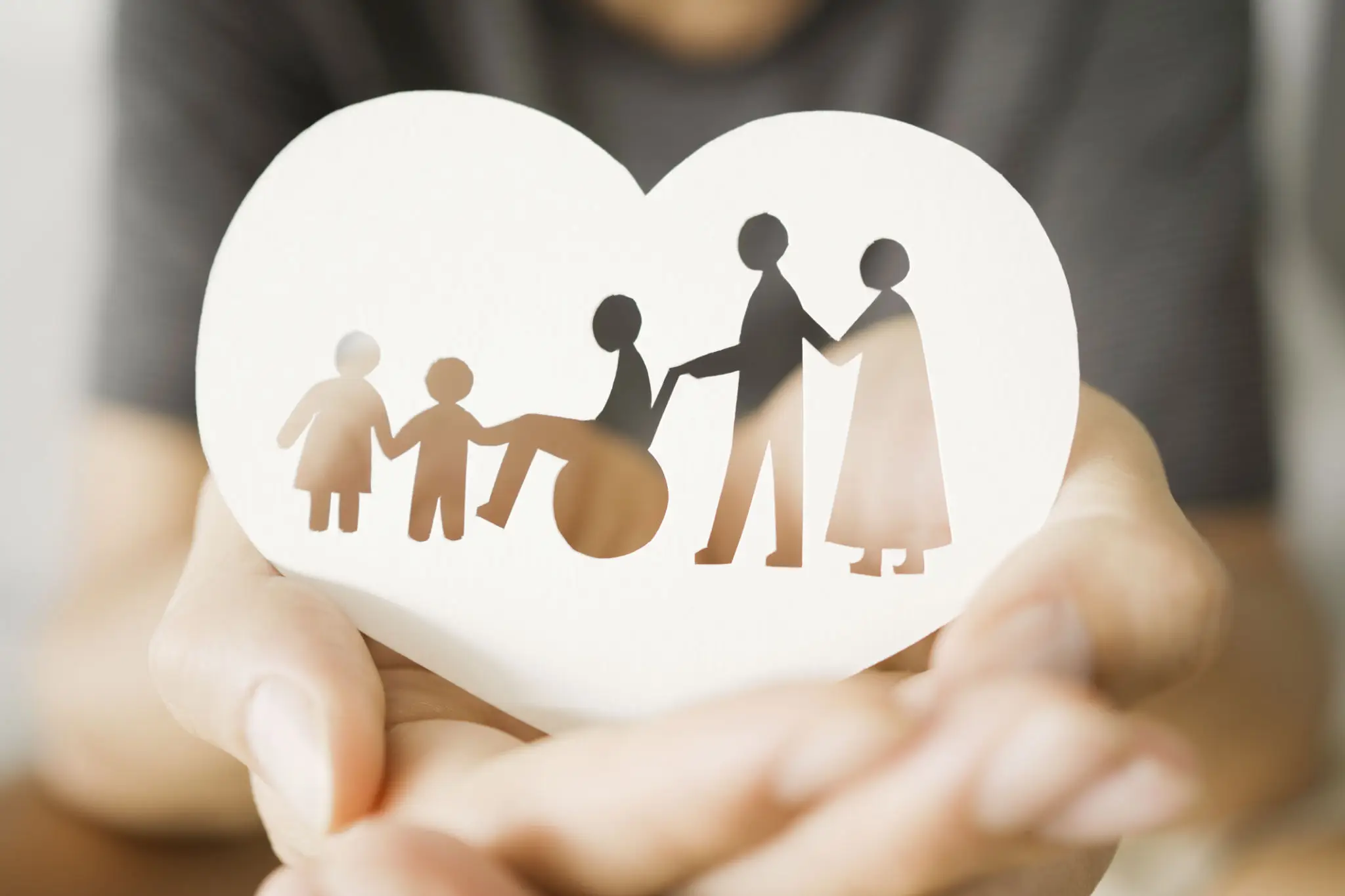 A symbolic family illustration emphasizing care and support.
